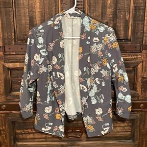 Maurices Grey Floral Blazer